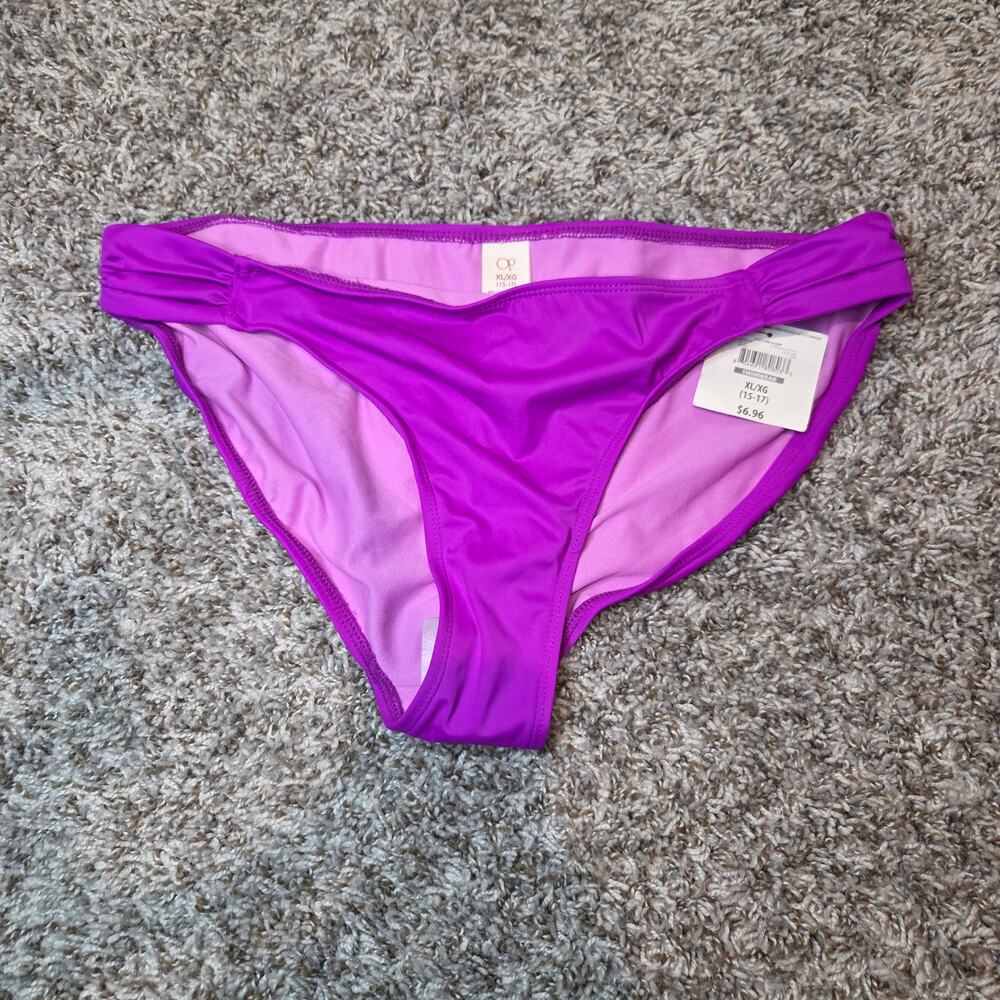y2k OPI Fuscia Purple Bikini Bottoms NWT Sz XL